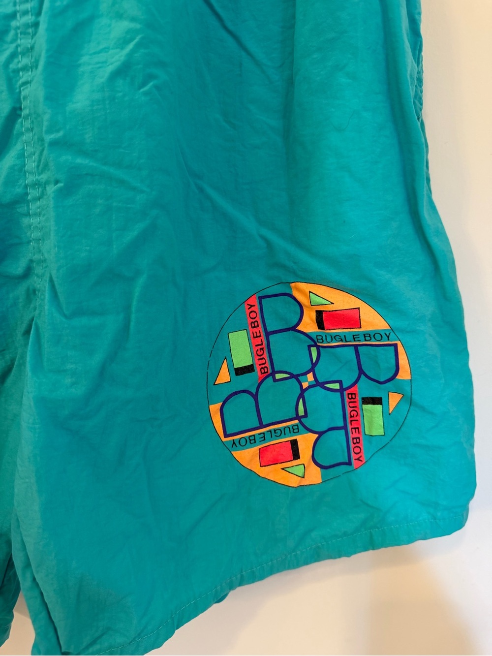 Bugle Boy Teal Swim Shorts original 1990’s vintage - Picture 5 of 5